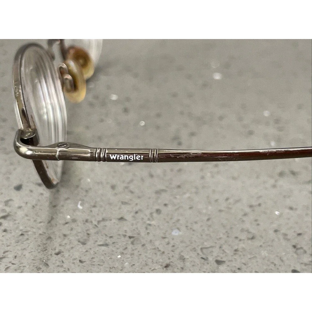 WRANGLER EYEGLASSES FRAMES ONLY Style GARTH BRN brown 50-20-140 full rim oval